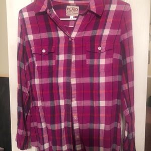 Old Navy plaid button up